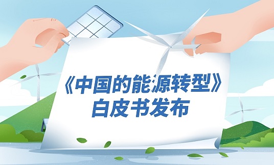 國務院新聞辦公室發布《中國的能源轉型》白皮書 推動建立公平公正、均衡普惠的全球能源治理體系